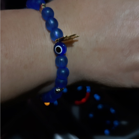 Evil eye bracelet custom made🧿🩵 - Picture 3 of 3